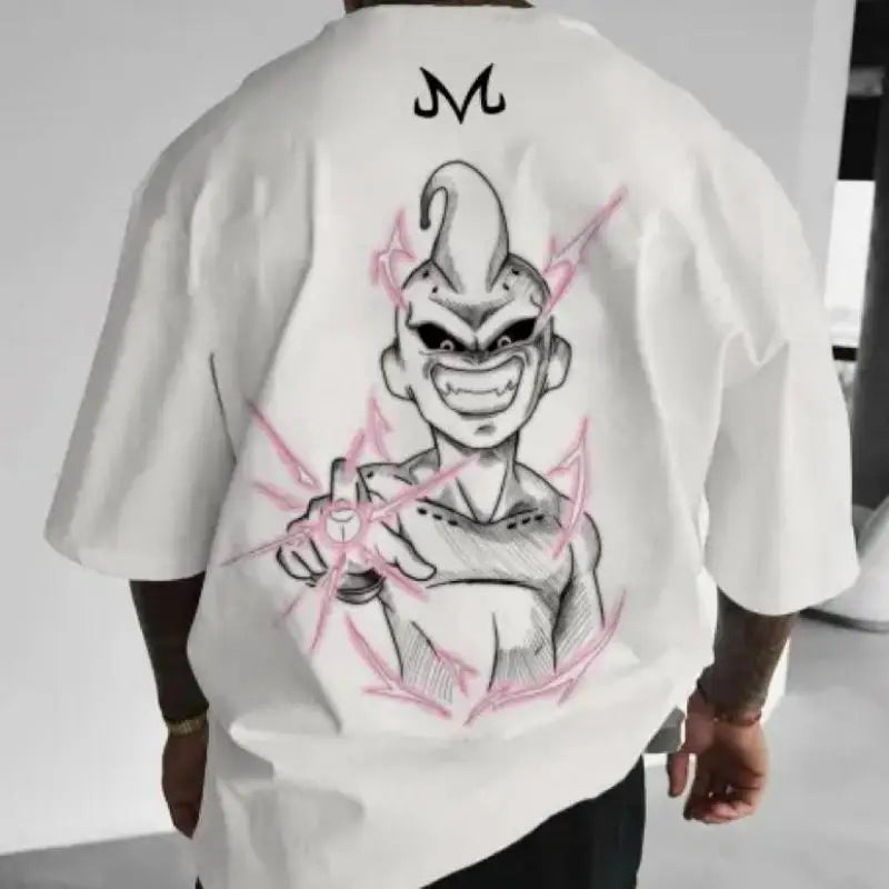 Fitgalaxie Majin Boo Gym T-shirt