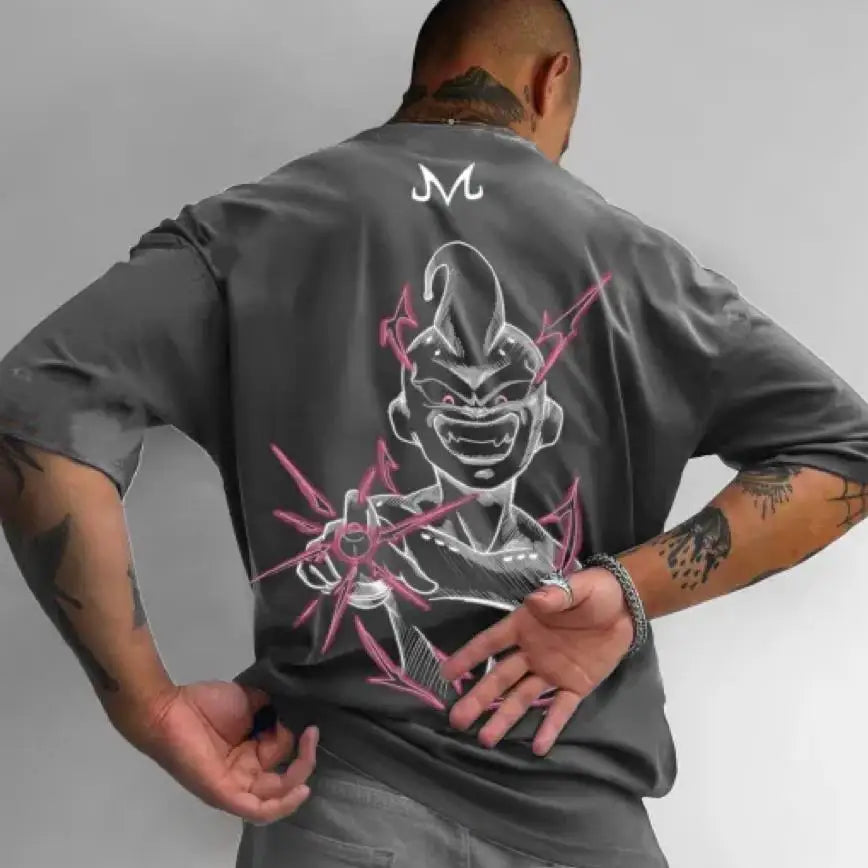 Fitgalaxie Majin Boo Gym T-shirt