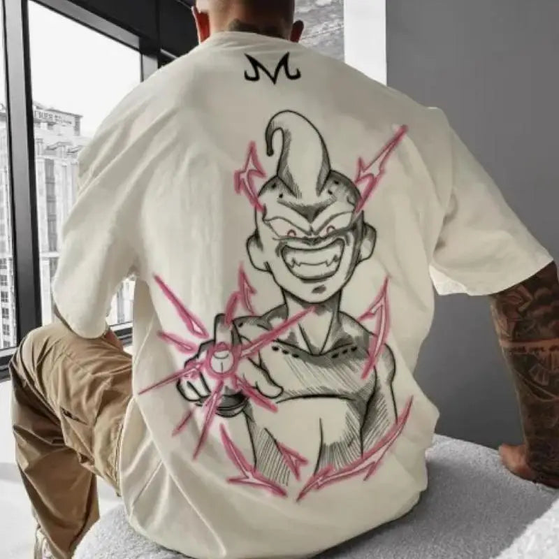 Fitgalaxie Majin Boo Gym T-shirt